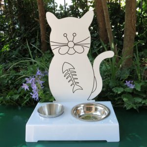 Porta ciotola per gatti BAFFONE